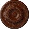 Ekena Millwork Granada Ceiling Medallion (Fits Canopies up to 7 1/8"), 19"OD x 1 1/2"P, Burnished Mahogany Crackle CM19GABMC - alternate 1